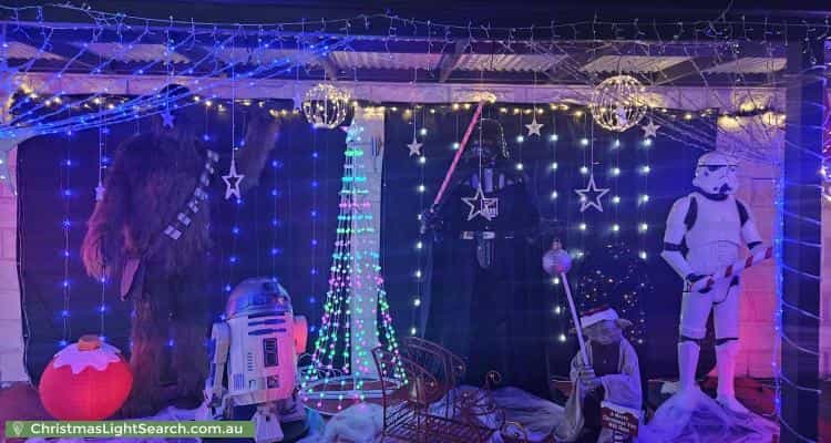Christmas Light display at 1 Diamond Drive, Cardigan Village