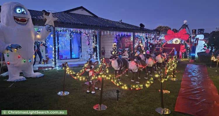 Christmas Light display at 1 Diamond Drive, Cardigan Village