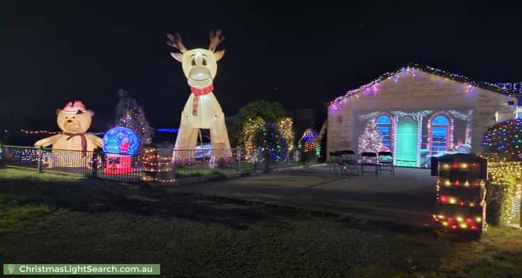Christmas Light display at 1 Diamond Drive, Cardigan Village