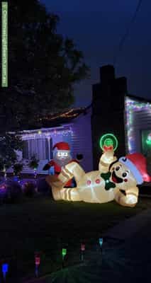 Christmas Light display at 23 Kellatie Road, Rosny