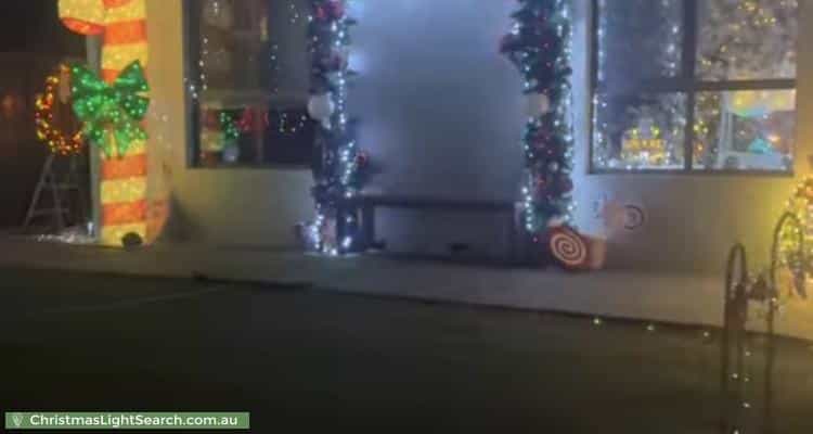 Christmas Light display at 6 Sanford Place, Kaleen
