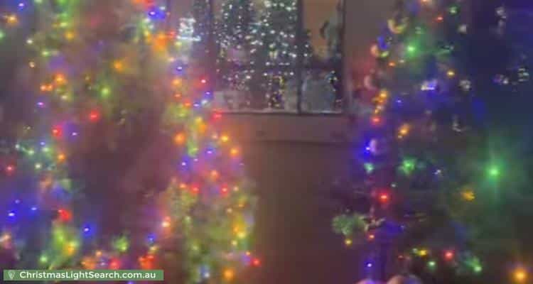 Christmas Light display at 6 Sanford Place, Kaleen