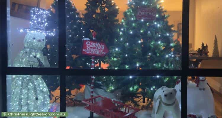 Christmas Light display at 6 Sanford Place, Kaleen