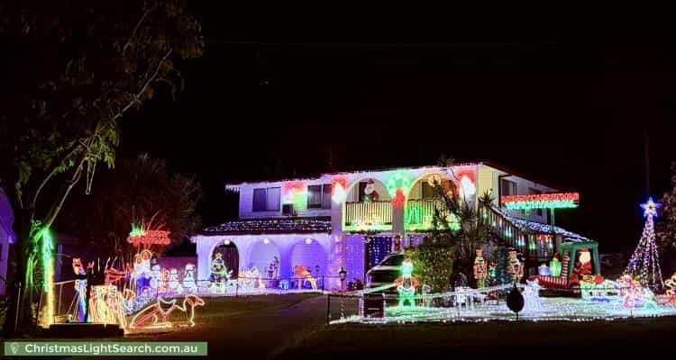 Christmas Light display at 52 Bluebell Street, Alexandra Hills