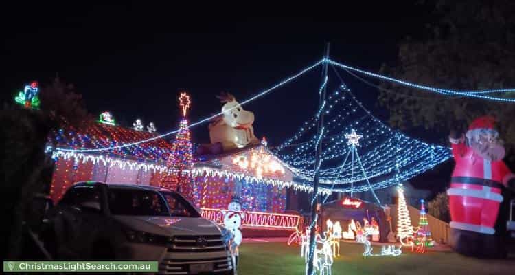 Christmas Light display at  Marina Crescent, Greenacre