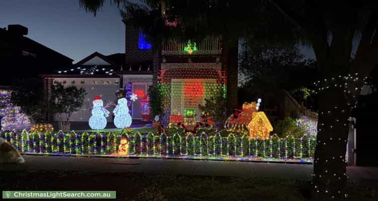 Christmas Light display at 23 Southampton Drive, Point Cook