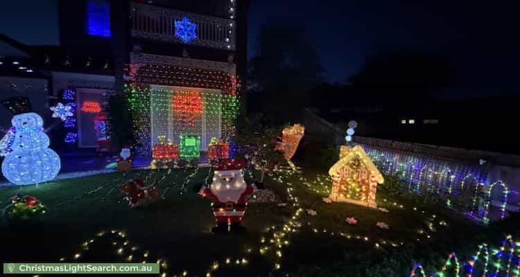 Christmas Light display at 23 Southampton Drive, Point Cook