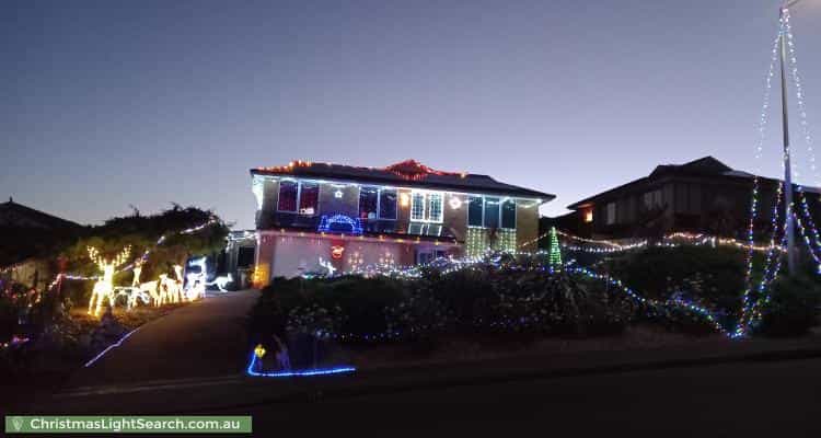 Christmas Light display at 123 Willowbend Road, Kingston
