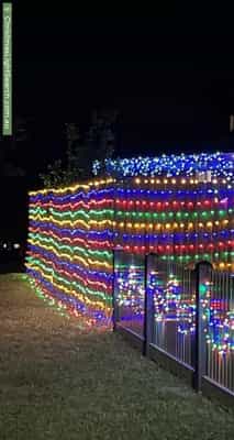 Christmas Light display at 47 Nash Road, Bunyip