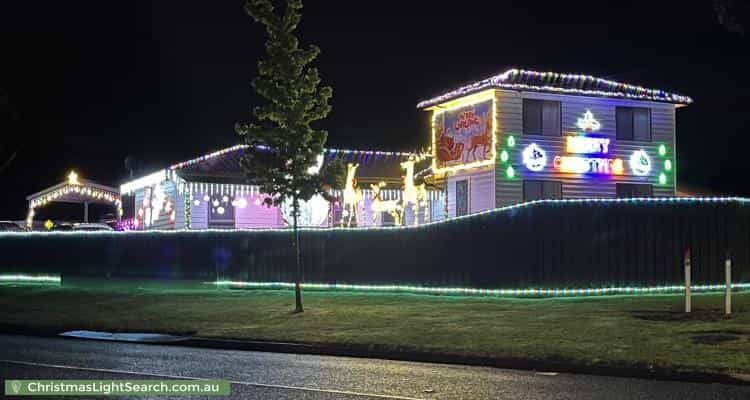 Christmas Light display at 50 Nash Road, Bunyip