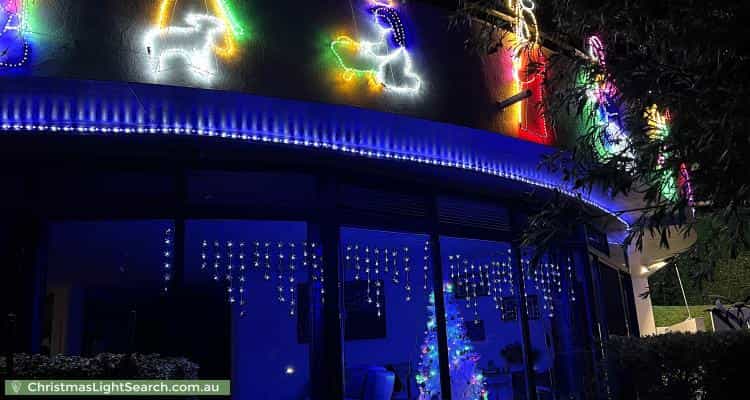 Christmas Light display at 17 Van Praag Place, Gordon