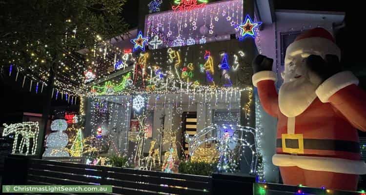 Christmas Light display at 13 Austin Crescent, Belfield