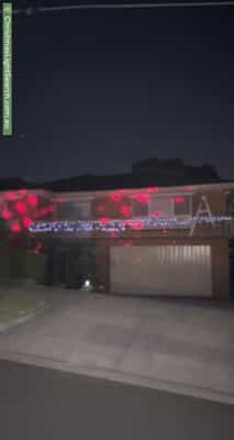Christmas Light display at 63 Summit Drive, Bulleen