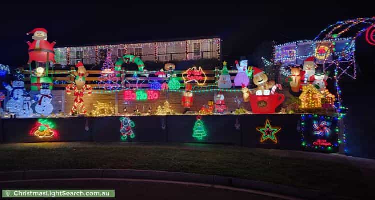 Christmas Light display at  Keith Court, Wandin North