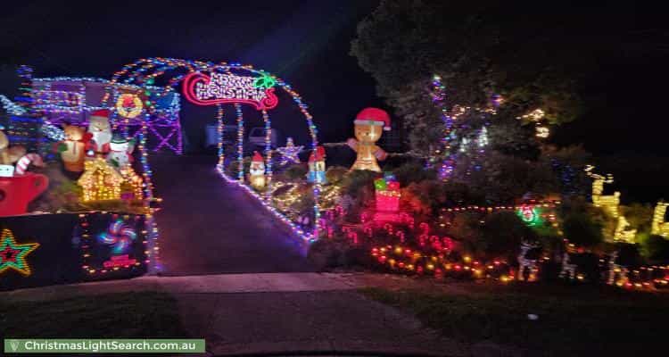 Christmas Light display at  Keith Court, Wandin North