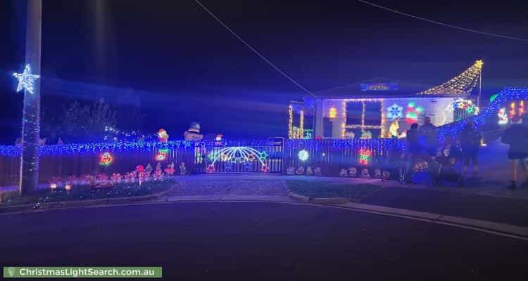 Christmas Light display at  Keith Court, Wandin North