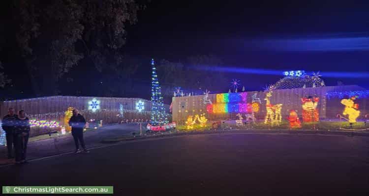 Christmas Light display at  Keith Court, Wandin North