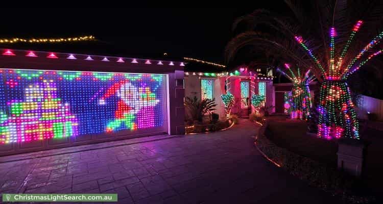 Christmas Light display at 10 Hillrise Close, Narre Warren South