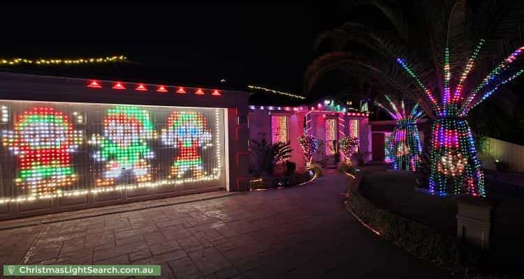 Christmas Light display at 10 Hillrise Close, Narre Warren South