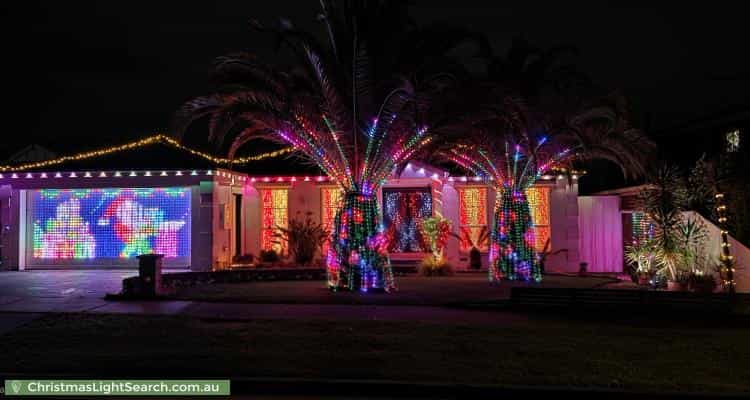 Christmas Light display at 10 Hillrise Close, Narre Warren South