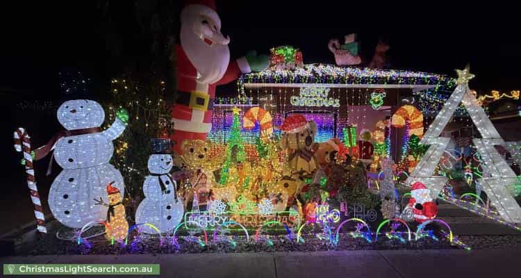 Christmas Light display at 15 Oriel Rd, Donnybrook