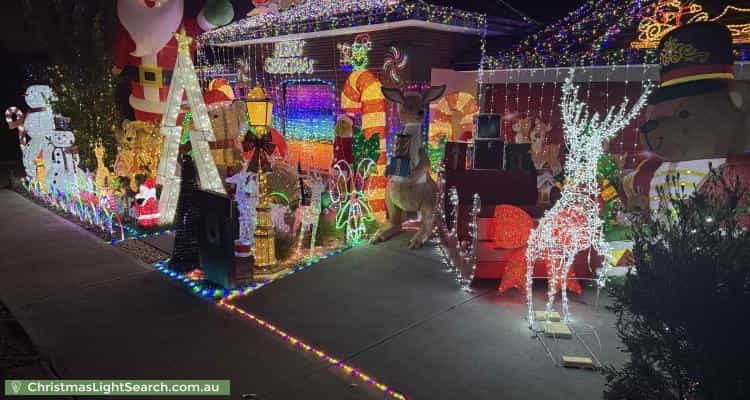 Christmas Light display at 15 Oriel Rd, Donnybrook