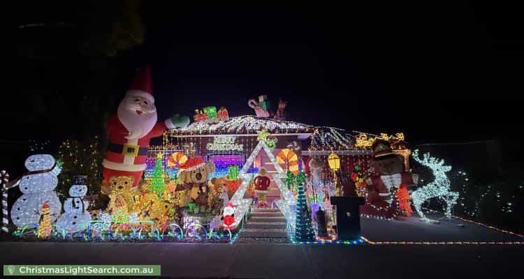 Christmas Light display at 15 Oriel Rd, Donnybrook