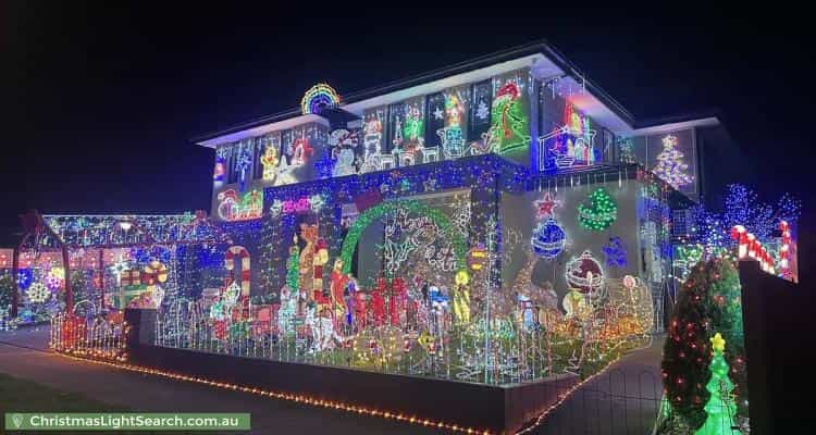 Christmas Light display at 41 Alameda Avenue, Mornington