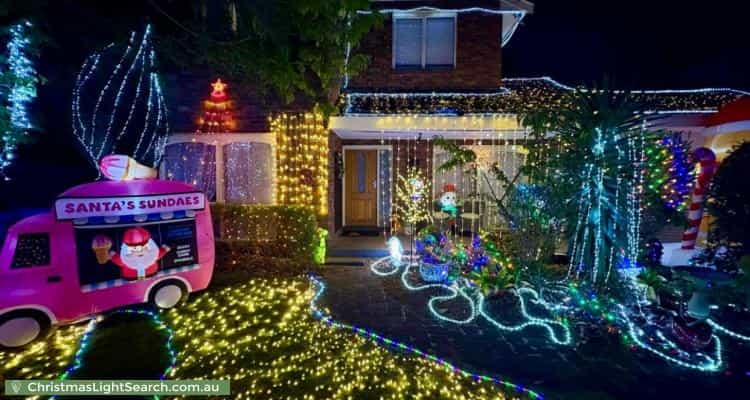 Christmas Light display at 1 Cheltenham Road, Black Rock