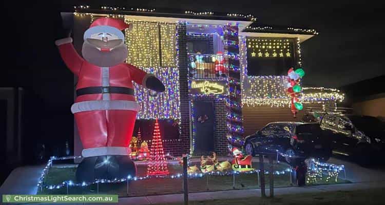 Christmas Light display at 15 Strawberry Road, Wyndham Vale