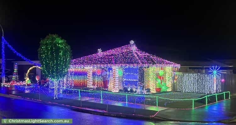Christmas Light display at 2 Challenger Street, Gregory Hills
