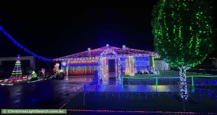 Christmas Light display at 2 Challenger Street, Gregory Hills