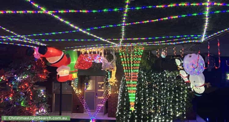 Christmas Light display at 8 Kilborn Court, Kilsyth