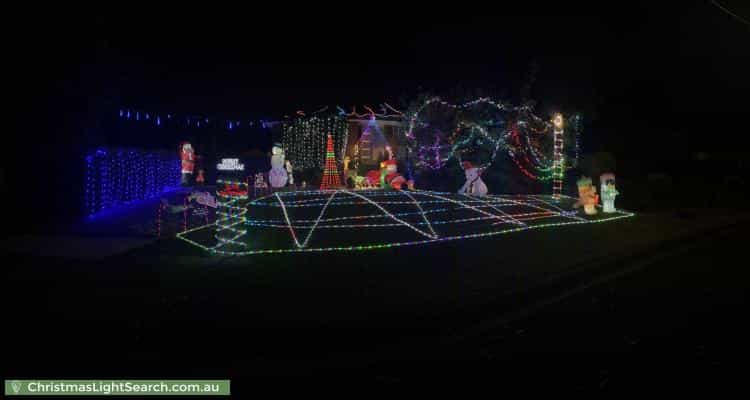 Christmas Light display at 8 Kilborn Court, Kilsyth