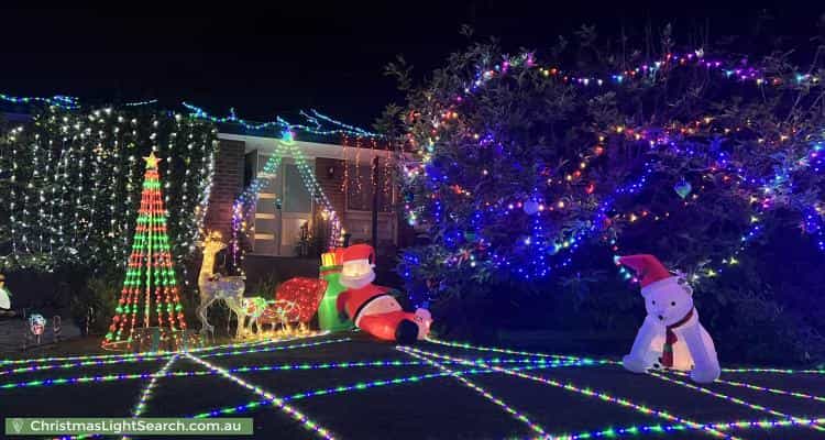 Christmas Light display at 8 Kilborn Court, Kilsyth