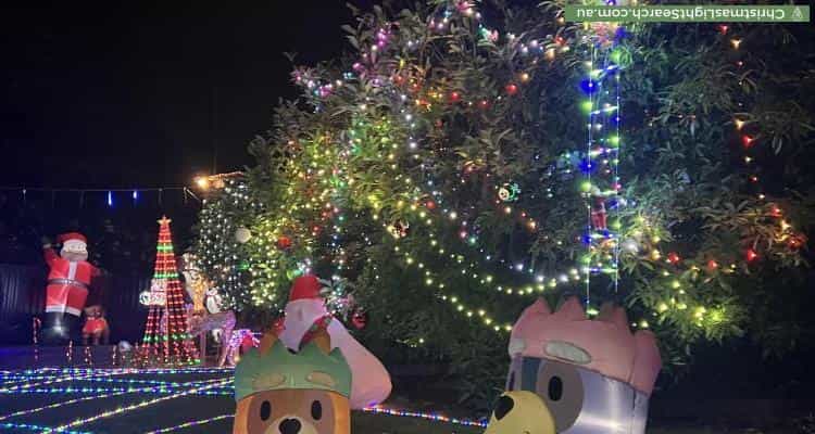 Christmas Light display at 8 Kilborn Court, Kilsyth