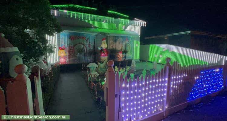 Christmas Light display at 15 Station Road, Williamstown