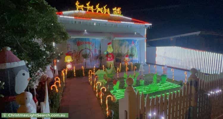Christmas Light display at 15 Station Road, Williamstown