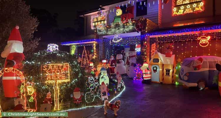 Christmas Light display at 56 Woodvale Road, Boronia