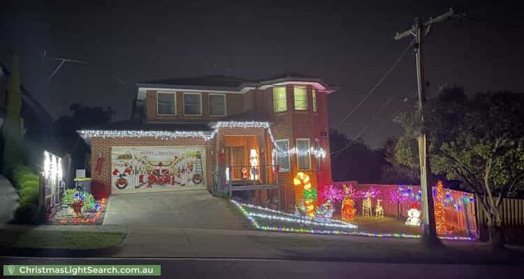Christmas Light display at 2 Eton Street, Mount Waverley