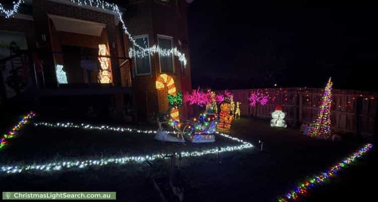 Christmas Light display at 2 Eton Street, Mount Waverley