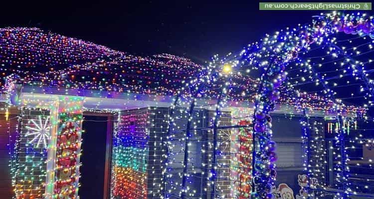 Christmas Light display at 2 Challenger Street, Gregory Hills