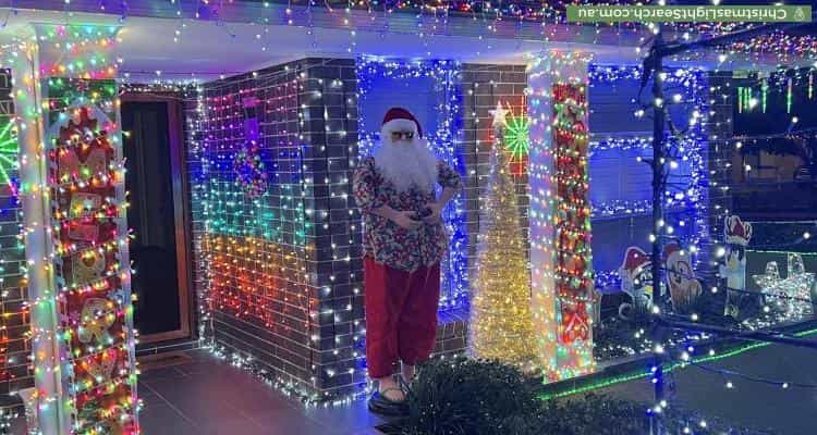 Christmas Light display at 2 Challenger Street, Gregory Hills