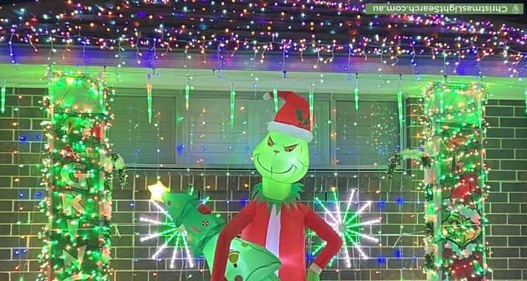 Christmas Light display at 2 Challenger Street, Gregory Hills
