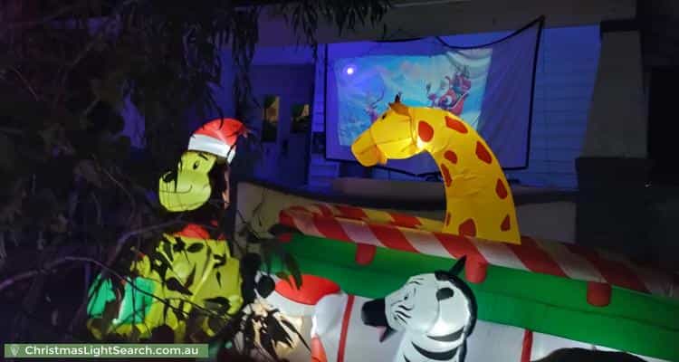Christmas Light display at 2 Cushing Avenue, Bentleigh