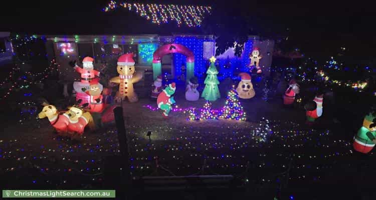Christmas Light display at 44 Nairne Road, Woodside