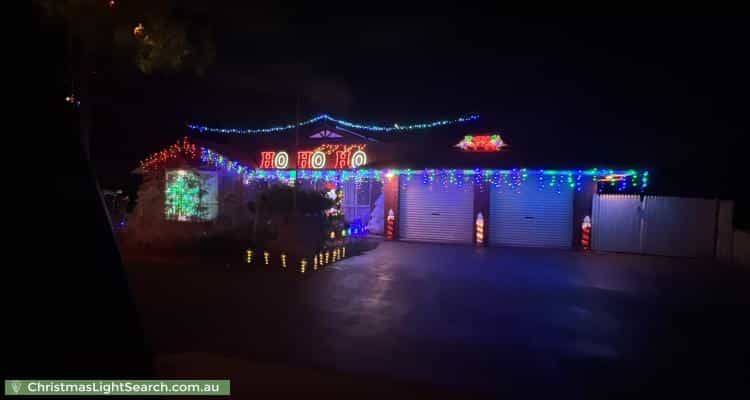 Christmas Light display at 6 Swansea Circuit, Gulfview Heights