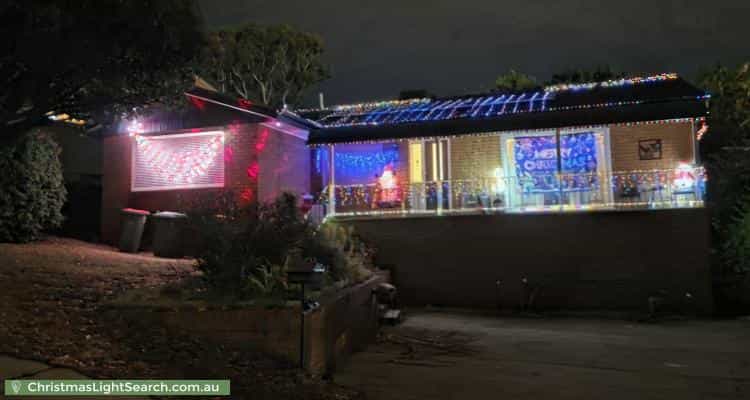 Christmas Light display at 23 Stuart Street, Crestwood