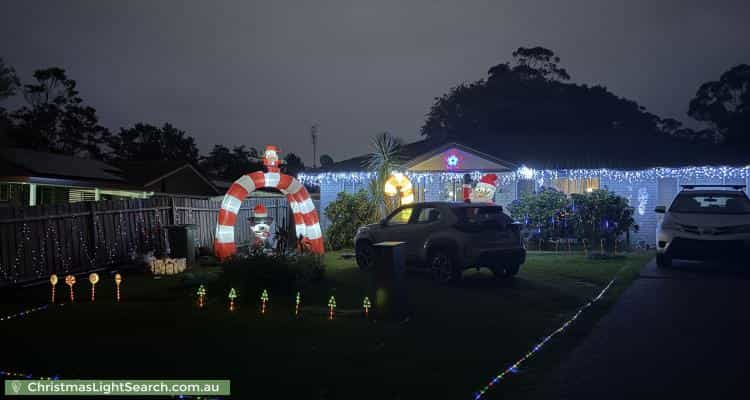 Christmas Light display at 1 Bloodwood Close, Ourimbah