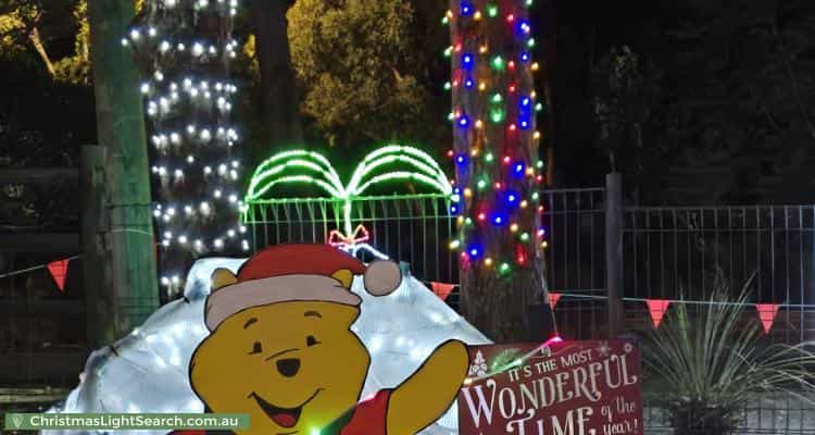 Christmas Light display at 5 Springbank Close, Darlington